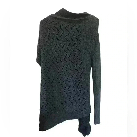 line cardigan draped longline duster​ - Picture 3 of 11